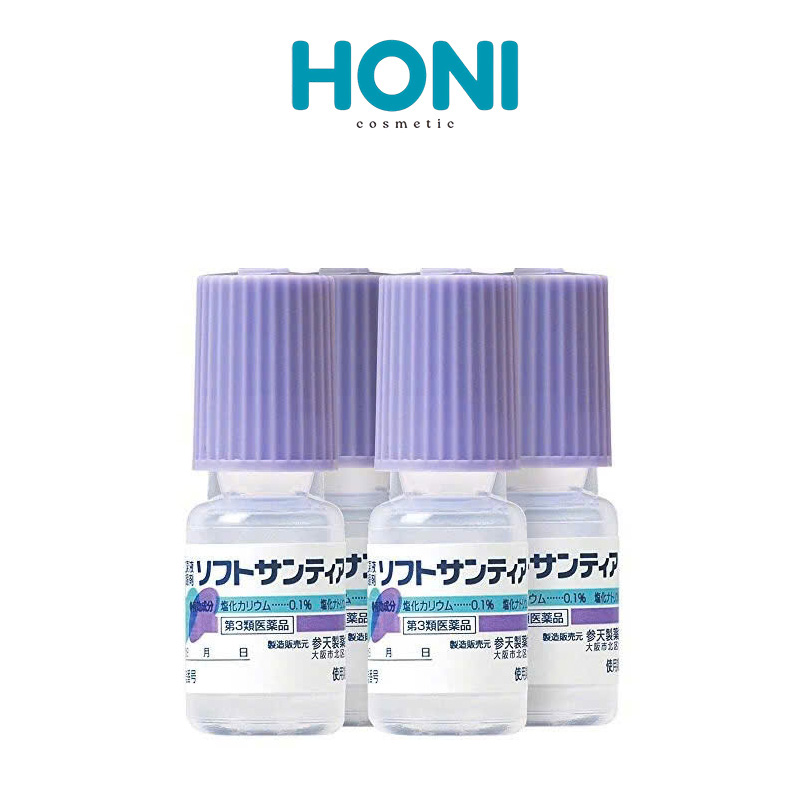 Thuốc Nhỏ Mắt Santen Soft Santear Giảm Khô Mắt 5Ml Hộp 4 Chai-0