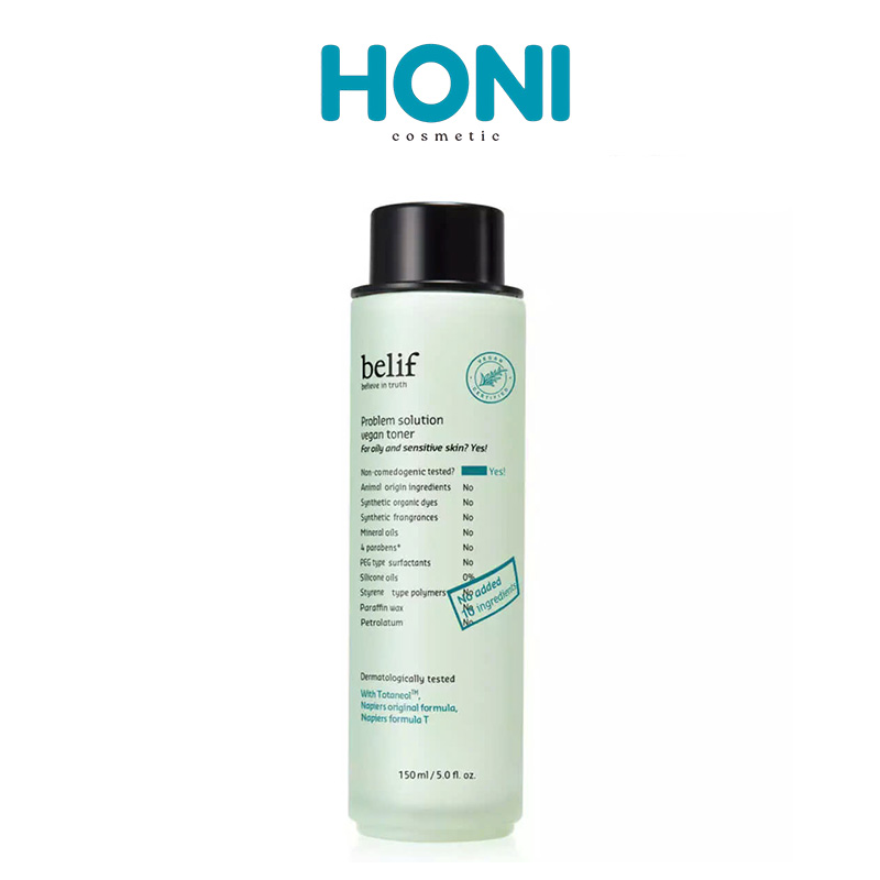 Toner Belif Problem Solution Vegan Ngừa Mụn, Làm Dịu Da 150Ml - DDFACE286