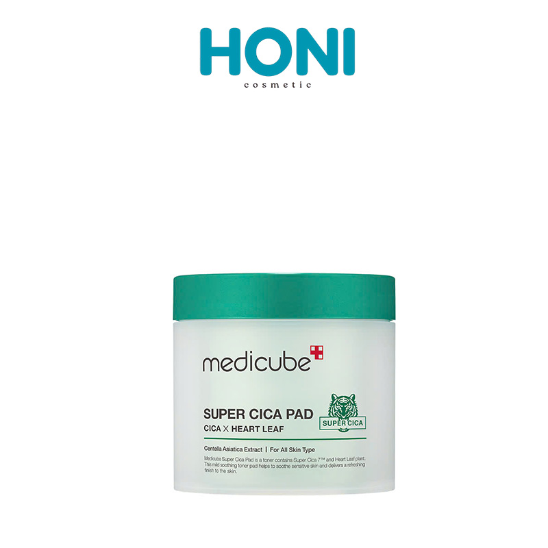 Toner Pad Medicube Tẩy Da Chết, Làm Sạch Sâu, Se Khít Lỗ Chân Lông Super Cica 70M - DDFACE340