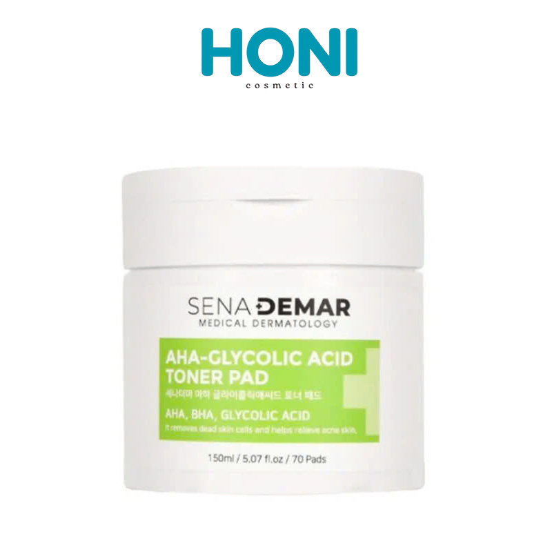 Toner Pad Sena Demar Aha - Bha Trị Mụn Ẩn, Đầu Đen Hộp 70M - DDFACE196