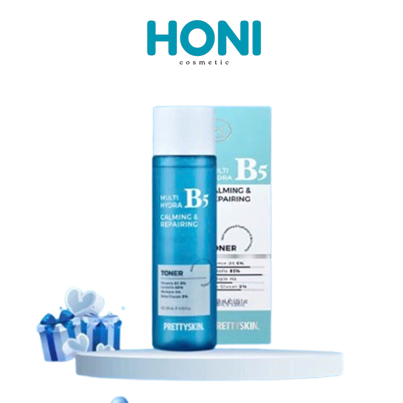 Toner Prettyskin Multi Hydra B5 Calming & Repairing Cấp Ẩm, Làm Dịu, Phục Hồi Da 205Ml - DDFACE185
