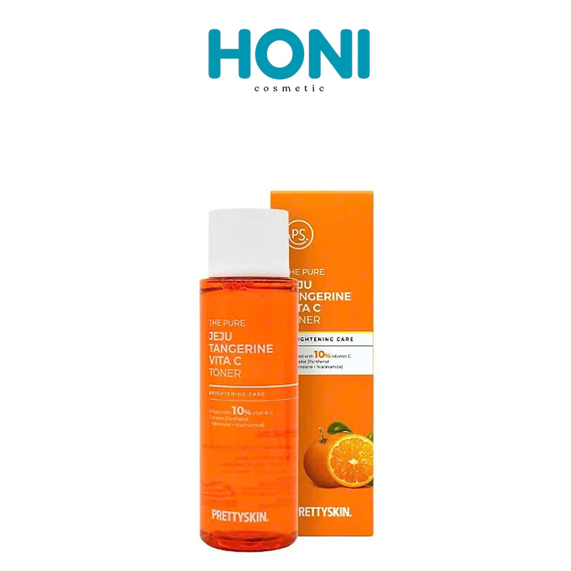 Toner Prettyskin The Pure Jeju Tangerine Vita C Prettyskin Sáng Da, Dưỡng Ẩm, Se Khít Lỗ Chân Lông 250Ml - DDFACE338