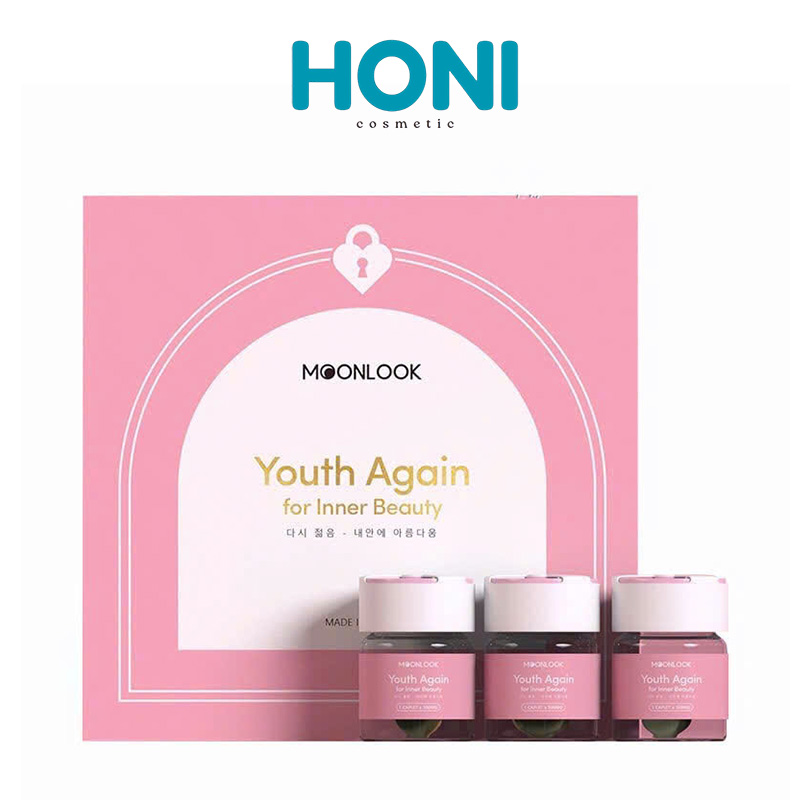 Viên Đặt Phụ Khoa Moonlook Youth Again for Inner Beauty Hỗ Trợ Sức Khỏe Vùng Kín Hộp 6 viên - CSPN3
