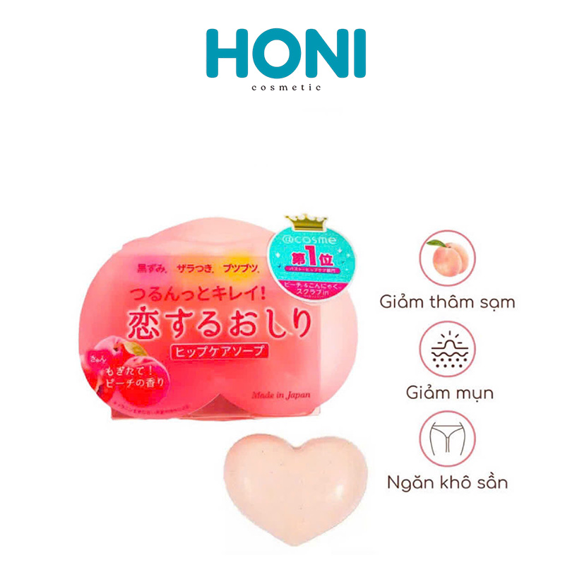 Xà Phòng Pelican Hip Care Soap Giảm Mụn Và Thâm Mông  80G Hồng - CSBODY12