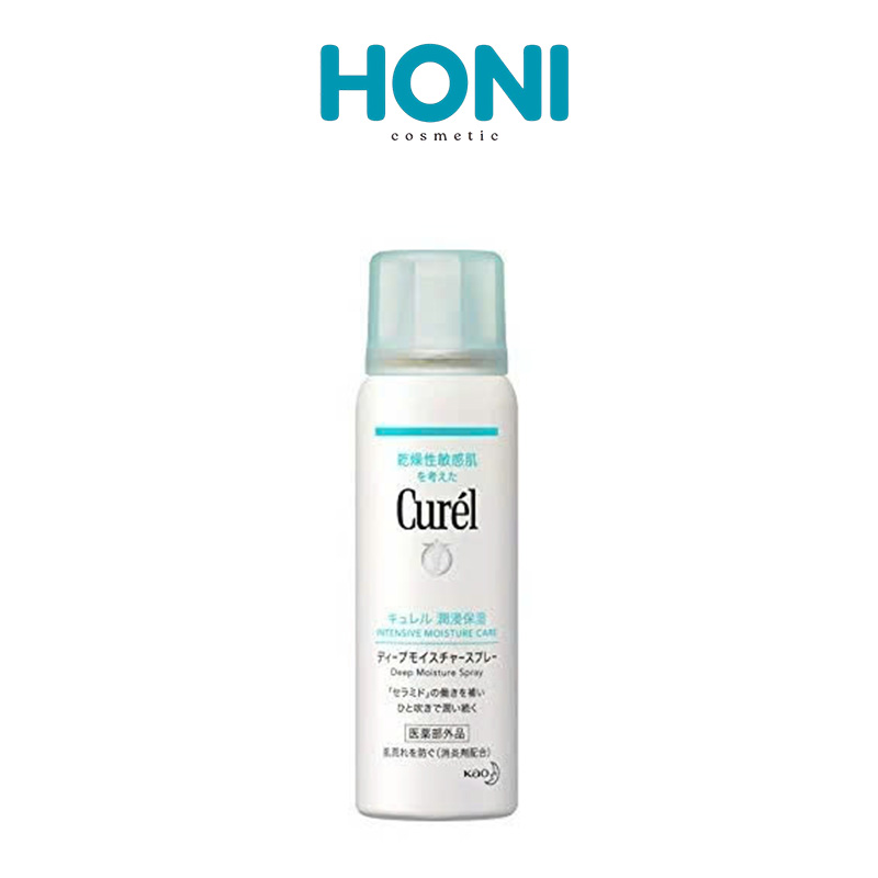 Xịt Dưỡng Da Curél  Intensive Moisture Care Deep Moisture Spray Cấp Ẩm Chuyên Sâu 60G-0